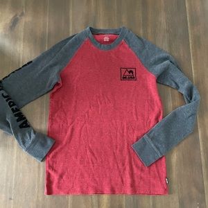 American Eagle AE soft waffle knit thermal long sleeve shirt small S